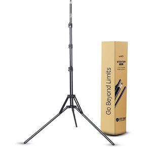 Kreo 1.6m Stayble Tripod Stand with Mobile Phone Holder for Mobile Phone Stand for Ring Lights and Camera Light Stand Tripod for Phone Mobile Stand for Video Recording Camera Stand
