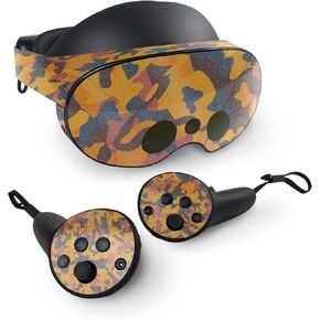 MightySkins Glossy Glitter Skin Compatible with Meta Quest Pro - Autumn Camouflage | Protective, Durable High-Gloss Glitter Finish | Easy to Apply, Remove, and Change Styles | Made in The USA