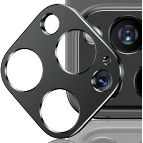 Mothca 2 Pack Camera Lens Protector for iPhone 14 Pro/iPhone 14 Pro Max Matte Alloy Camera Cover [No Affect Photo Quality] No Lens Metal Ring Strong Adhesion Camera Protector Case Friendly (Black)