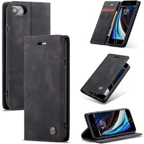 UEEBAI Wallet Case for iPhone 6 Plus iPhone 6S Plus, Premium PU Leather Case Vintage Matte Wallet Flip Cover [Card Slots] [Magnetic Closure] Stand Function Folio Shockproof Full Protection - Coffee