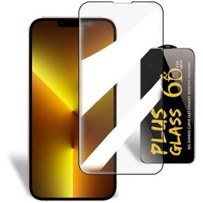 TECH WORK Tempered Glass Clear Screen Protector for iPhone 15 Pro Max & 15 Plus, 14 Pro Max & 14 Plus [6.7 Inch], 1 Pack, 9H Unbreakable Glass, Full Covered 6D Plus Glass Anti Scratch & Fingerprint