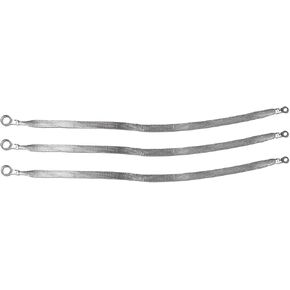 20" x 1/2" Braided Ground Straps (1/2" Ring to 1/4" Ring)-3pcs