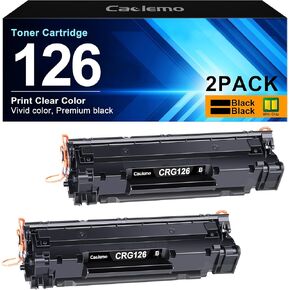126 Black Toner Cartridge for Canon 126 Toner Cartridge CRG-126 Compatible for Canon LBP6230dw Toner imageCLASS LBP6230dw LBP6200d LBP6230dn LBP6230 LBP6200 Printer, 2 Black 126 CRG126 Toner Cartridge