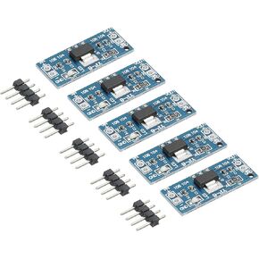 MECCANIXITY DC-DC Buck Converter Voltage Regulator AMS1117 5-12V to 3.3V 0.8A Blue for Power Transformers with Frequency Pin Pack of 5