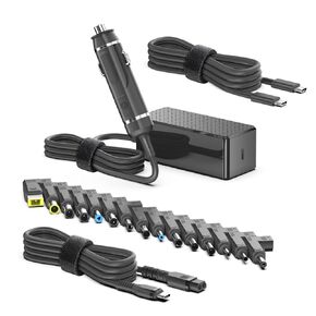 HKY PD3.1 140W 100W 96W 90W 87W 67W 65W 45W USB-C Laptop Car Charger 12V-24V DC Adapter For MacBook Air/Pro,Dell XPS/Latitude/Precision,Lenovo Yoga/Thinkpad/ThinkBook,HP,Asus Laptop & All USB C Device