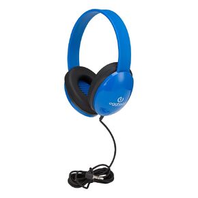 Egghead Heavy Duty Kids’ Headphone w/Tangle-Free Cord, Blue