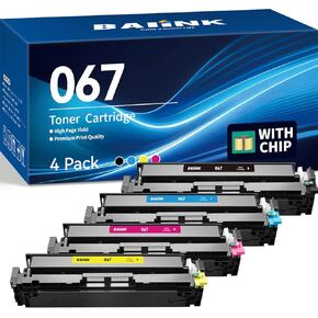 067 Toner Cartridge MF656Cdw Replacement for Canon 067 Toner Cartridge Set 067H Compatible for Canon imageCLASS LBP632Cdw MF653Cdw LBP633Cdw MF654Cdw Printer (4 Pack)