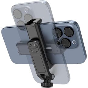Universal Cold Shoe Phone Holder for SLR Cameras – Perfect for Vlogging, Video Shooting, Compatible with iPhone Samsung Canon Nikon DSLR Photography
