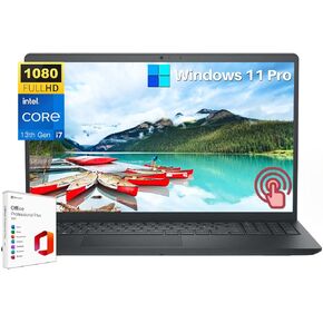 Dell 2024 Newest Inspiron 15 3530 Business Laptop, 15.6" Touchscreen FHD, Intel 10-Core i7-1355U, 64GB RAM, 2TB SSD, Intel Iris Xe Graphics, WiFi 6, with Windows 11 Pro & Office Lifetime License