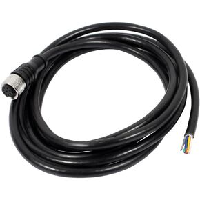 uxcell® M12 Female Straight 8 Pins Connector Aviation Socket Shielded Electrical Cable 2M