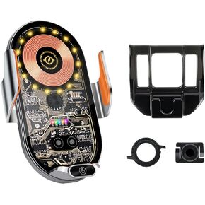 حامل هاتف خلوي لسيارة Toyota RAV4 2019-2024، حامل هاتف للسيارة لسيارة Toyota RAV4 شاحن سيارة لاسلكي بمشبك تلقائي 15 وات حامل هاتف بفتحة تهوية مع كابل USB-C in Kuwait