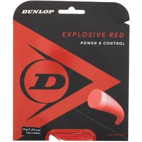 Dunlop Sports Explosive Red 17G Tennis String, 1 Set