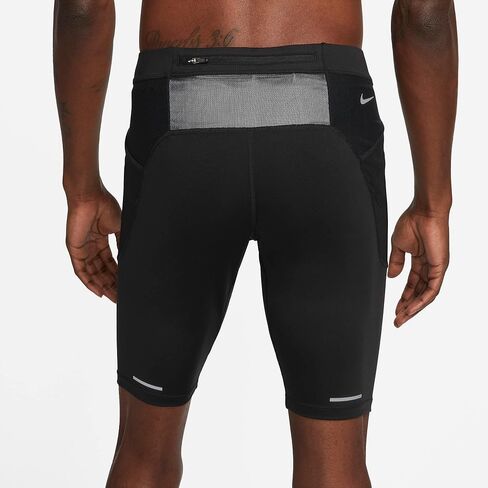Nike Men's Dri-Fit Trail Lava Loops Mid-Length Running Tights Compression Shorts XL Black in Saudi Arabia
