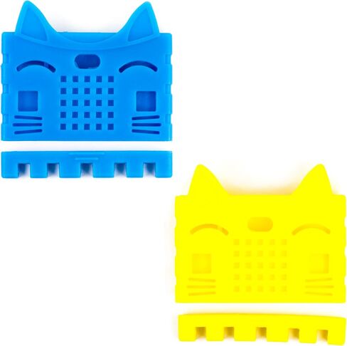 2pcs Protective Silicone Storage Case for BBC Micro:bit V2 Easy to Install DIY Development Yellow and Blue in Saudi Arabia