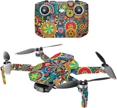 MightySkins متوافقة مع طائرة DJI Mini 2 المحمولة بدون طيار - الجنة | غطاء ملتف واقٍ ومتين وفريد ​​من نوعه من الفينيل | سهل التطبيق والإزالة وتغيير الأنماط | صنع في الولايات المتحدة الأمريكية in Kuwait