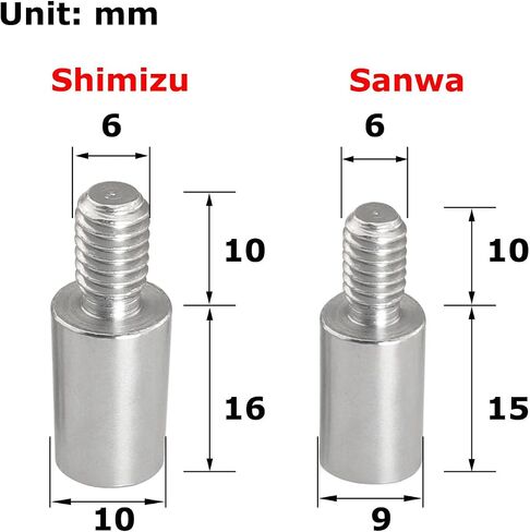 MEETOOT 5PCS Sanwa 15mm Extended Shaft Game Joystick Extender Game Console Accessories Joystick Shaft Extender in Saudi Arabia