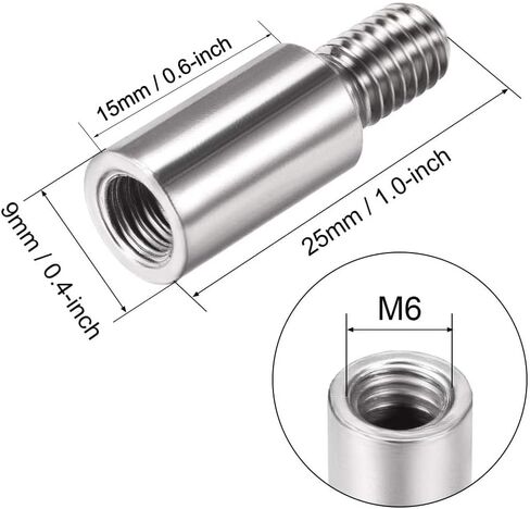 MEETOOT 5PCS Sanwa 15mm Extended Shaft Game Joystick Extender Game Console Accessories Joystick Shaft Extender in Saudi Arabia