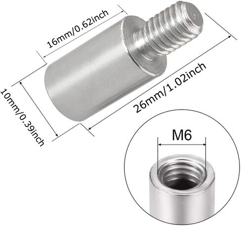 MEETOOT 5PCS Sanwa 15mm Extended Shaft Game Joystick Extender Game Console Accessories Joystick Shaft Extender in Saudi Arabia