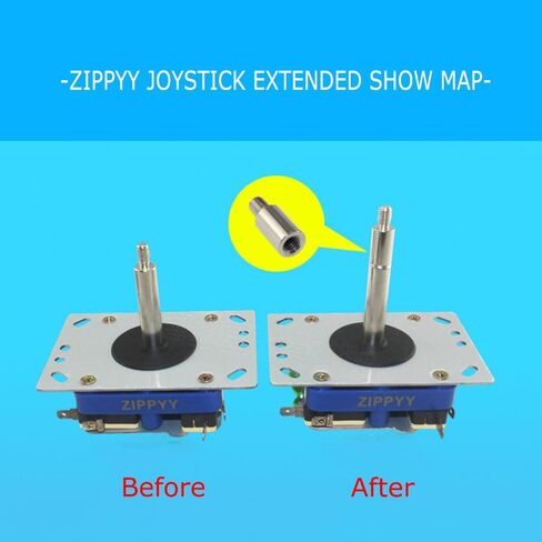 MEETOOT 5PCS Sanwa 15mm Extended Shaft Game Joystick Extender Game Console Accessories Joystick Shaft Extender in Saudi Arabia