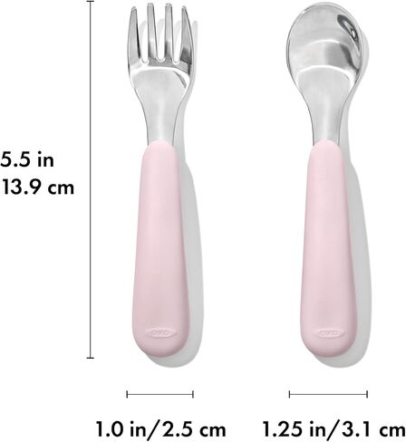 OXO Tot Fork and Spoon Set - Opal in Kuwait