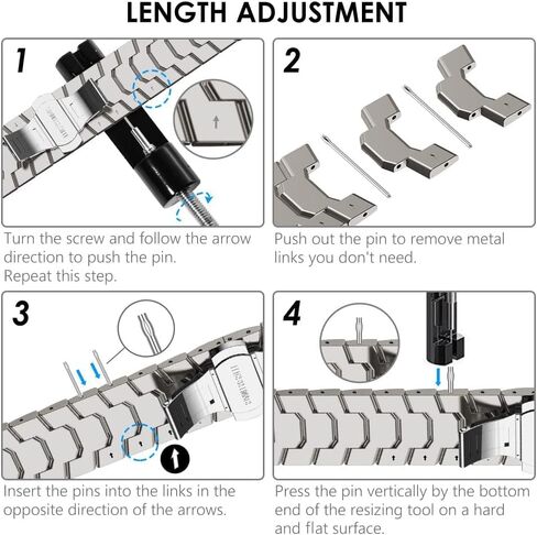 WINGLE Metal Bands for Galaxy Watch 8/8 Classic Band Samsung Galaxy Watch 8 Band 44mm 40mm 46mm Men Rugged Durable Armor Stainless Steel Strap Classy Elegant Casual Business Link Bracelet, Titanium in Saudi Arabia