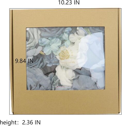 Sunook Artificial Flowers 41pcs Rose Silk Flower Realistic Roses Bouquet Box Set Real Looking Foam Fake Roses Wedding Bouquets White Home Decor Bridal Decoration Party Arrangements in Saudi Arabia