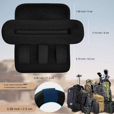 ZINZ 2-Pack Universal Wide Shoulder Pad with Ultra Thick Cushion for Bag Luggage Backpack Bag Crossbody in Kuwait