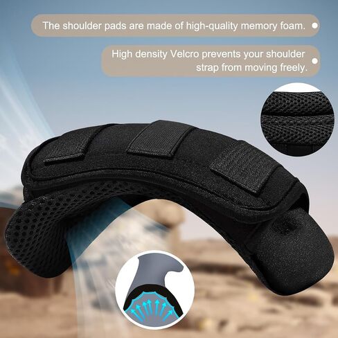 ZINZ 2-Pack Universal Wide Shoulder Pad with Ultra Thick Cushion for Bag Luggage Backpack Bag Crossbody in Kuwait