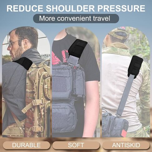 ZINZ 2-Pack Universal Wide Shoulder Pad with Ultra Thick Cushion for Bag Luggage Backpack Bag Crossbody in Kuwait