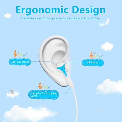 سماعات أذن للأطفال، 50 قطعة متعددة الألوان، معبأة بشكل فردي، سماعات أذن سلكية للاستعمال مرة واحدة بالجملة، مثالية لطلاب مكتبات الفصول المدرسية (10 ألوان Y) in Kuwait