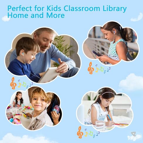 سماعات أذن للأطفال، 50 قطعة متعددة الألوان، معبأة بشكل فردي، سماعات أذن سلكية للاستعمال مرة واحدة بالجملة، مثالية لطلاب مكتبات الفصول المدرسية (10 ألوان Y) in Kuwait