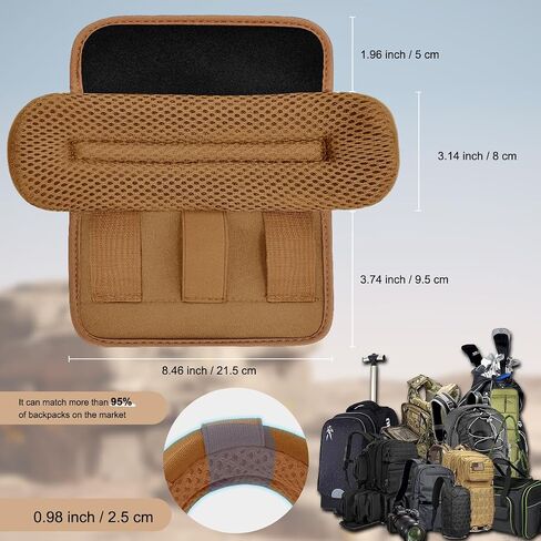 ZINZ 2-Pack Universal Wide Shoulder Pad with Ultra Thick Cushion for Bag Luggage Backpack Bag Crossbody in Kuwait