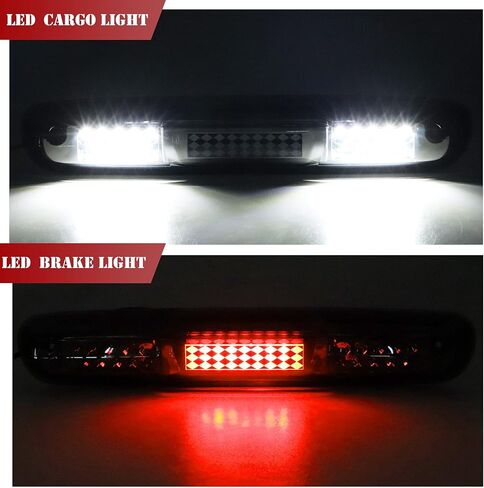 Led الثالث ضوء الفرامل الثالث ضوء البضائع ارتفاع جبل وقف الضوء صالح لشيفي سيلفرادو/صالح لجي إم سي سييرا 1500 2500HD 3500HD 2007-2013 (عدسة الدخان) in Kuwait