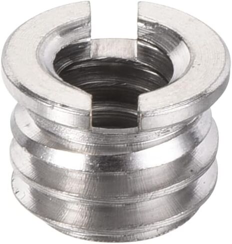 uxcell 1/4" Female to 3/8" Male Convert Screw Adapter 0.29" Height for Camera Tripod Alloy Steel Through Hole 10Pcs in Saudi Arabia