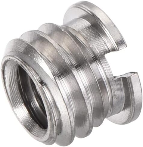 uxcell 1/4" Female to 3/8" Male Convert Screw Adapter 0.29" Height for Camera Tripod Alloy Steel Through Hole 10Pcs in Saudi Arabia
