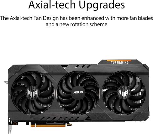 بطاقة الرسومات ASUS TUF Gaming AMD Radeon™ RX 6800 XT OC Edition (PCIe 4.0، 16GB GDDR6، HDMI 2.1، DisplayPort 1.4a، محامل كروية مزدوجة، غطاء من الألومنيوم بالكامل، إطار مقوى، GPU Tweak II) in Saudi Arabia
