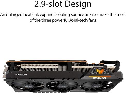 بطاقة الرسومات ASUS TUF Gaming AMD Radeon™ RX 6800 XT OC Edition (PCIe 4.0، 16GB GDDR6، HDMI 2.1، DisplayPort 1.4a، محامل كروية مزدوجة، غطاء من الألومنيوم بالكامل، إطار مقوى، GPU Tweak II) in Saudi Arabia