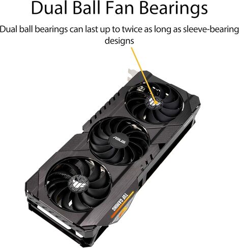 بطاقة الرسومات ASUS TUF Gaming AMD Radeon™ RX 6800 XT OC Edition (PCIe 4.0، 16GB GDDR6، HDMI 2.1، DisplayPort 1.4a، محامل كروية مزدوجة، غطاء من الألومنيوم بالكامل، إطار مقوى، GPU Tweak II) in Saudi Arabia
