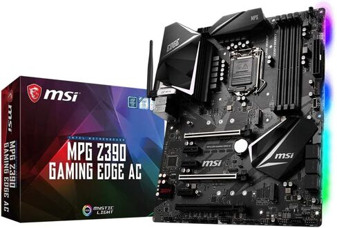 اللوحة الأم للألعاب MSI MPG Z390 Gaming Edge AC LGA1151 (Intel 8th and 9th Gen) M.2 USB 3.1 Gen 2 DDR4 HDMI DP Wi-Fi SLI CFX ATX Z390 in Saudi Arabia