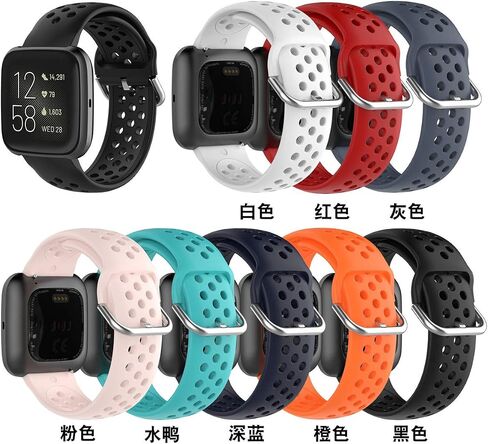 سوار KOMI متوافق مع ساعة Fitbit Versa 2، حزام بديل من السيليكون الناعم لساعة اللياقة الذكية Fitbit Versa/Versa Lite/SE in Kuwait