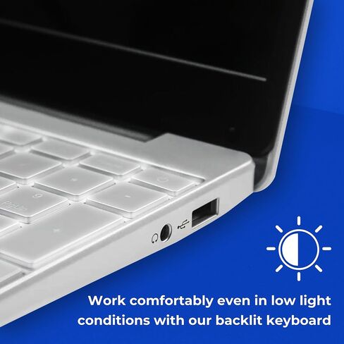 thunderb E156S 15.6" Laptop - Intel Quad-Core, 8GB RAM, 512GB SSD, Windows 11 Pro, Fingerprint, Backlit Keyboard, HDMI, Bluetooth, USB 3.0, HD Webcam, Superior Sound in Saudi Arabia