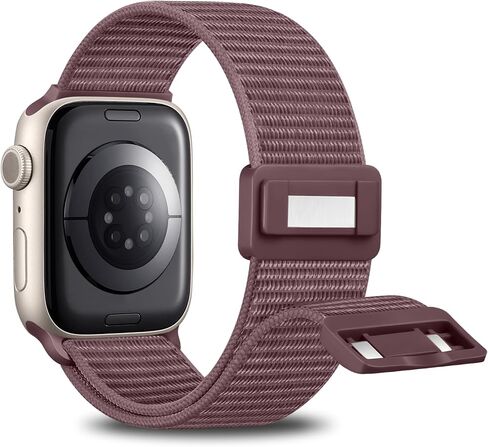 Maledan Magnetic Clasp Nylon Band Compatible with Apple Watch Bands 38mm 40mm 41mm 42mm 44mm 45mm 49mm Women Men, Adjustable Soft Breathable Sport Loops for iWatch Series 9 8 7 6 5 4 3 2 1 SE Ultra 2 in Saudi Arabia