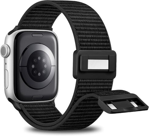 Maledan Magnetic Clasp Nylon Band Compatible with Apple Watch Bands 38mm 40mm 41mm 42mm 44mm 45mm 49mm Women Men, Adjustable Soft Breathable Sport Loops for iWatch Series 9 8 7 6 5 4 3 2 1 SE Ultra 2 in Saudi Arabia