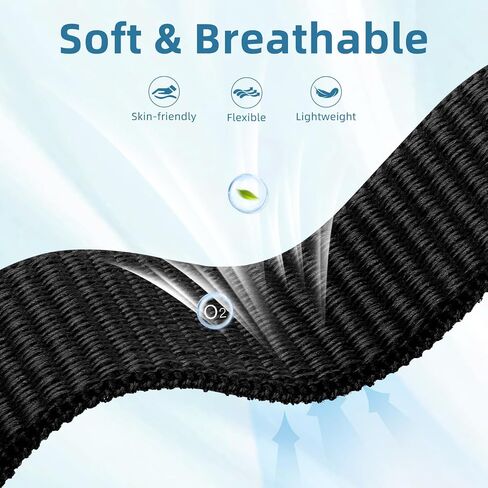 Maledan Magnetic Clasp Nylon Band Compatible with Apple Watch Bands 38mm 40mm 41mm 42mm 44mm 45mm 49mm Women Men, Adjustable Soft Breathable Sport Loops for iWatch Series 9 8 7 6 5 4 3 2 1 SE Ultra 2 in Saudi Arabia