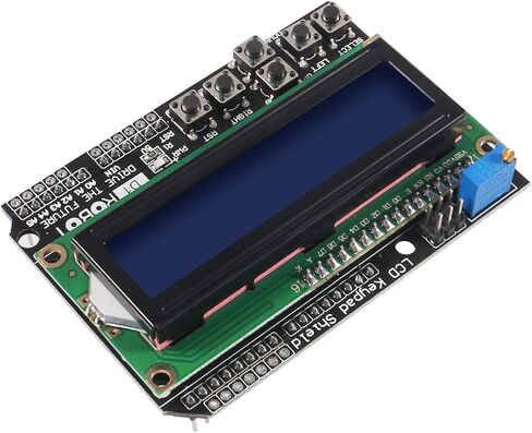 درع لوحة المفاتيح RedTagCanada لـ 1602 1602A LCD لوحة درع التوسعة الخلفية الزرقاء 4.5-5.5V لـ Arduino لـ UNO R3 MEGA2560 Nano بسبب Duemilanove Robot in Saudi Arabia