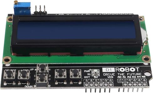 درع لوحة المفاتيح RedTagCanada لـ 1602 1602A LCD لوحة درع التوسعة الخلفية الزرقاء 4.5-5.5V لـ Arduino لـ UNO R3 MEGA2560 Nano بسبب Duemilanove Robot in Saudi Arabia