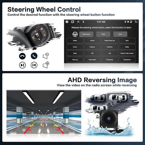 Hi-Fi 2+64G Android 13 Car Stereo Radio for Hyundai Elantra 2011-2013, 9'' HD Touch Screen with Wireless Apple CarPlay Android Auto, AHD Backup Camera, Mirror Link, GPS, WiFi in Kuwait