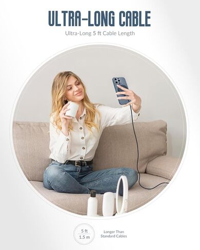 Aitek Magnetic Wireless Charger Fast Charging Pad, Qi2 Certified 15W Ultra-Fast MagSafe Compatible Wireless Charging, with 5ft Cable for iPhone 15/15 Plus/15 Pro/15 Pro Max/14/13/12 Series 2 Pack in Saudi Arabia