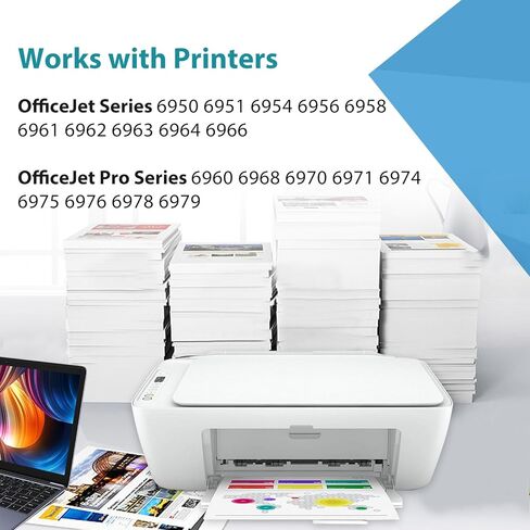 خرطوشة حبر 902XL متوافقة مع HP 902 XL (حزمة كومبو باللون الأسود 4) لـ HP902 مع OfficeJet 6978 6958 6968 6970 6960 6975 6962 6950 6954 6951 6956 6961 6963 6964 6966 سماوي أرجواني أصفر in Kuwait