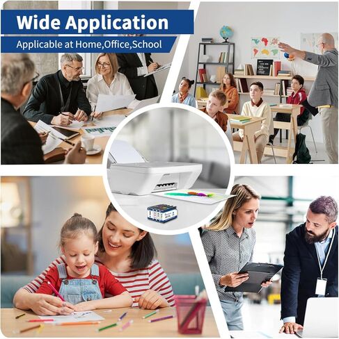 خرطوشة حبر 902XL متوافقة مع HP 902 XL (حزمة كومبو باللون الأسود 4) لـ HP902 مع OfficeJet 6978 6958 6968 6970 6960 6975 6962 6950 6954 6951 6956 6961 6963 6964 6966 سماوي أرجواني أصفر in Kuwait